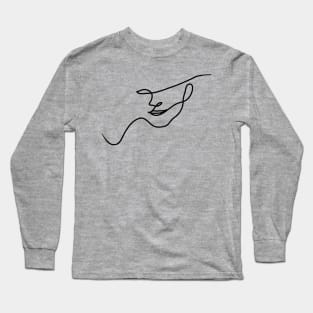 Chala one line portrait Long Sleeve T-Shirt